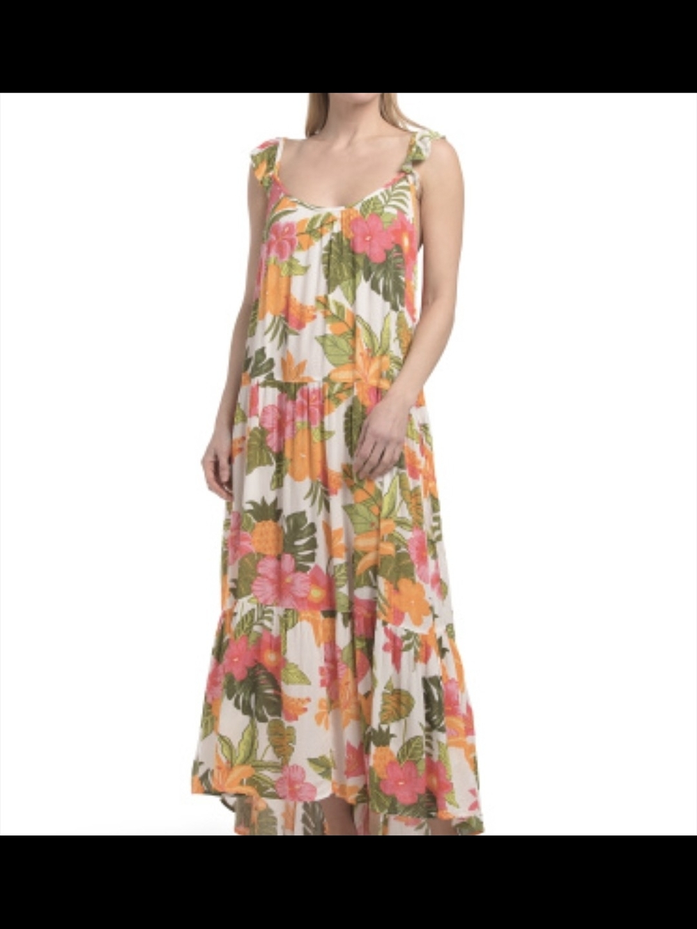 PJ SALVAGE Copacabana Floral Midi Lounge Dress Small